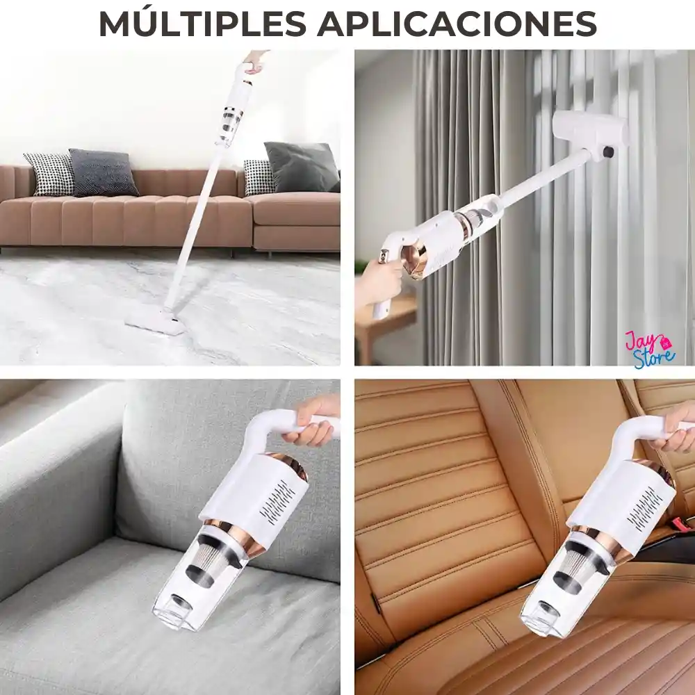 Aspiradora Recargable 3en1 Succionador Multiusos Para Hogar