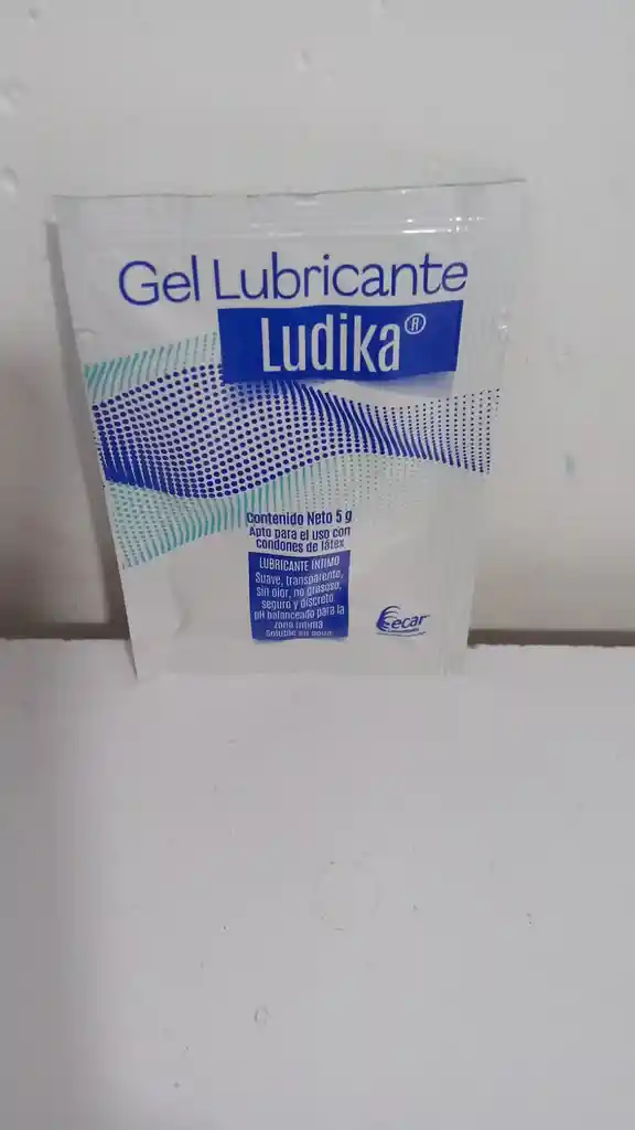 Lubricante Ludika X 5 Gr X 1 Sobre
