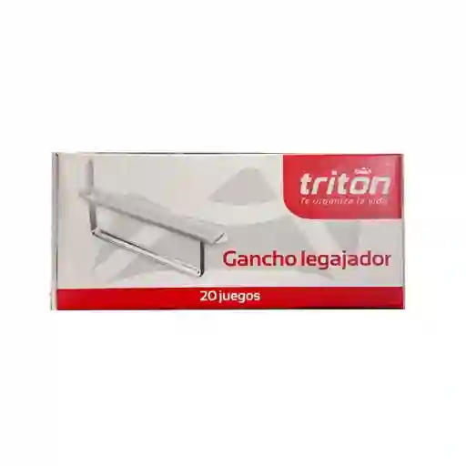 Gancho Legajador Metal - Plastico Caja Por 20 Juegos