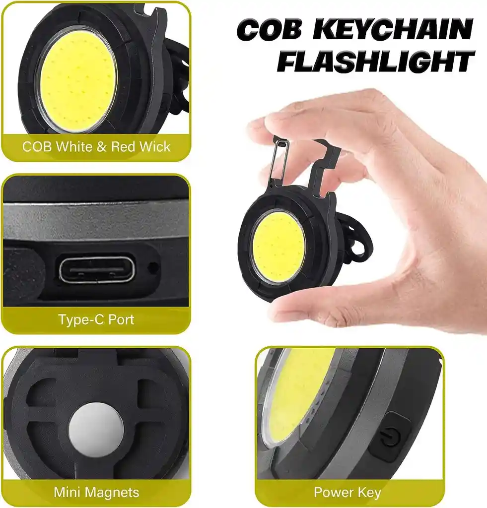 Llavero Linterna 500mah | Compacta Y Funcional