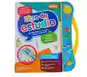 Libro Didáctico Interactivo Aprendizaje Bilingüe Para Niños Color Blanco/celeste