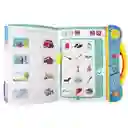 Libro Didáctico Interactivo Aprendizaje Bilingüe Para Niños Color Blanco/celeste