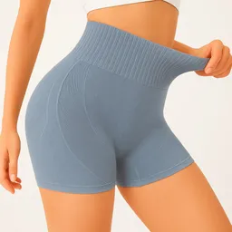 Short Gym Acanalado Talla L