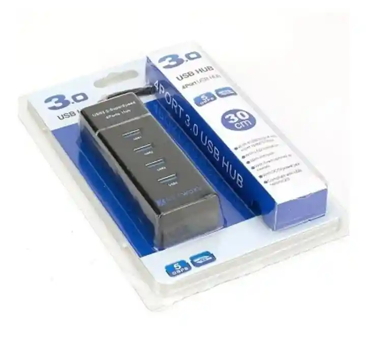 Hub Multipuertos Usb 3.0 4 Puertos De Alta Velocidad