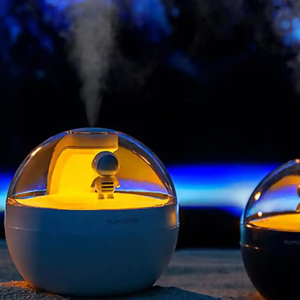 Humidificador De Astronauta Pequeño | Blanco