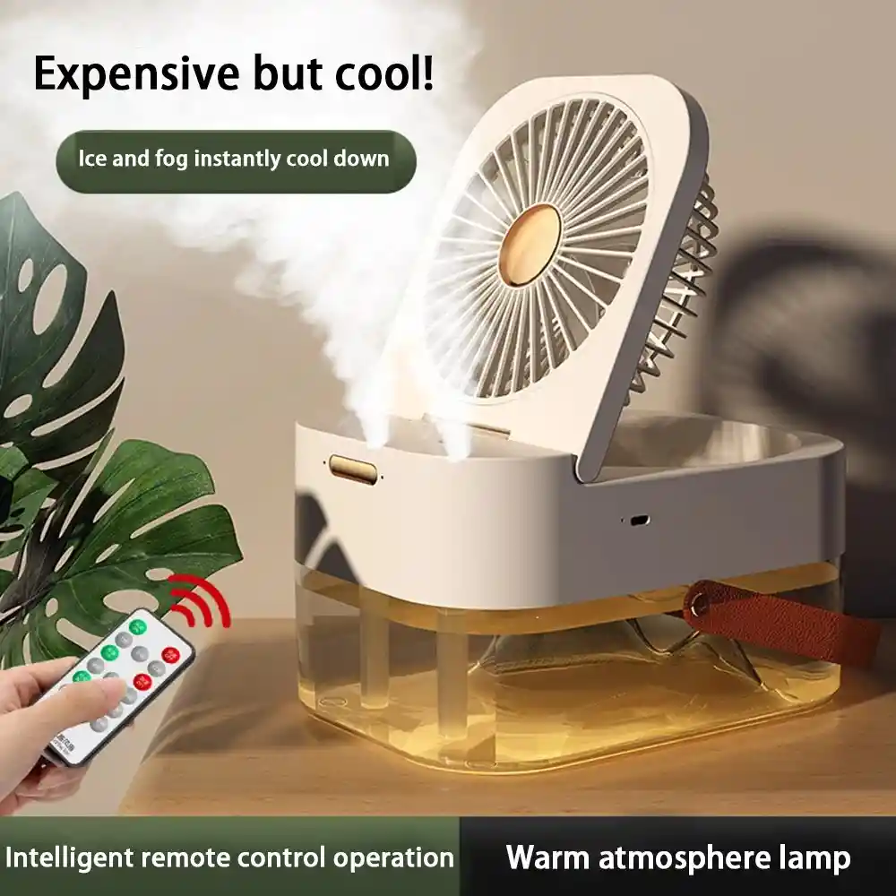 Ventilador & Humidificador 2 En 1 | Blanco