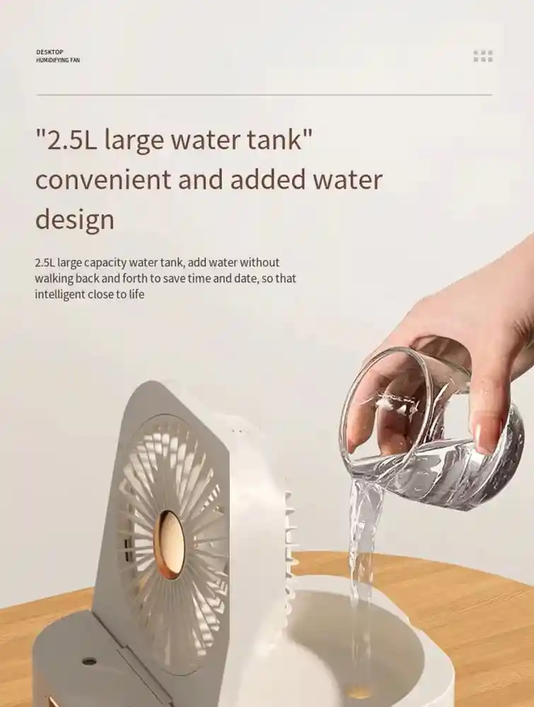Ventilador & Humidificador 2 En 1 | Verde