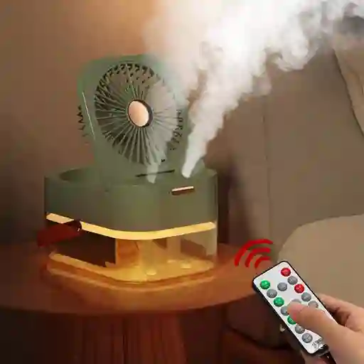 Ventilador & Humidificador 2 En 1 | Verde
