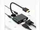 Adaptador Hdmi A Hdmi-vga + Audio Genérico Etr-1582g