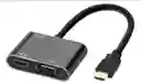 Adaptador Hdmi A Hdmi-vga + Audio Genérico Etr-1582g