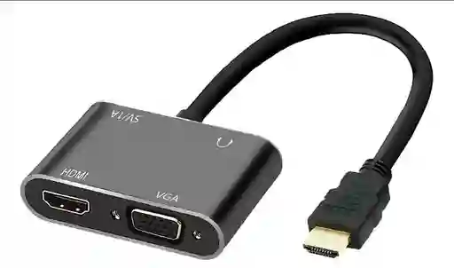 Adaptador Hdmi A Hdmi-vga + Audio Genérico Etr-1582g