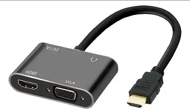 Adaptador Hdmi A Hdmi-vga + Audio Genérico Etr-1582g