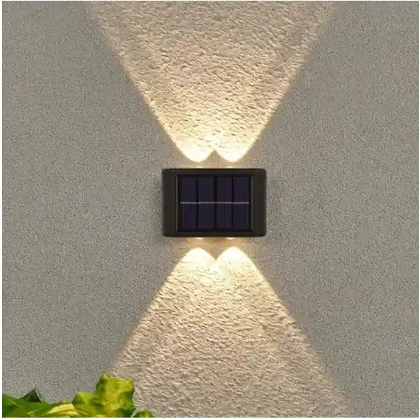 Lampara Aplique De Pared Moderno Con Panel Solar Decorativo