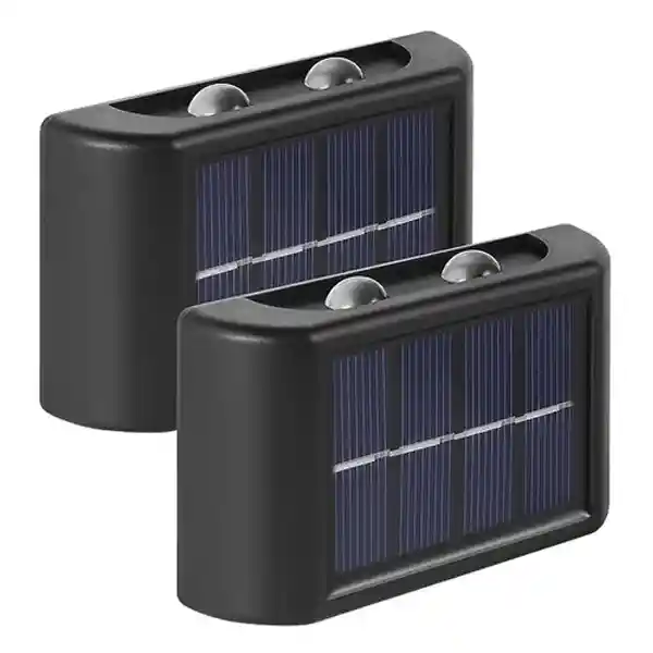 Lampara Aplique De Pared Moderno Con Panel Solar Decorativo