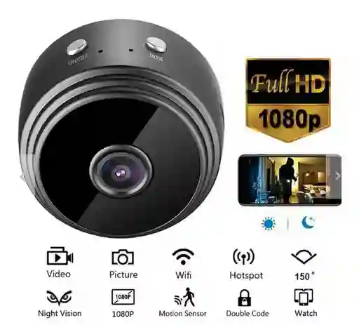 Camara Mini Recargable A9 - Espía Hd Con Wifi