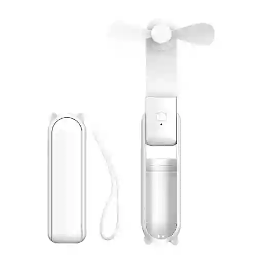 Mini Ventilador Portatil - Powerbank | Blanco