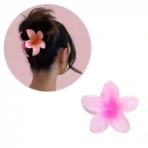 Pinza Caimán Gancho Flor Hawaiana Pelo Cabello