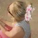 Pinza Caimán Gancho Flor Hawaiana Pelo Cabello