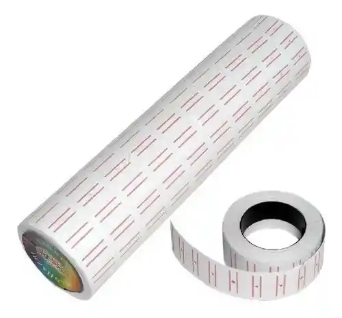 Rollos De Cinta Etiquetadora De Precios Paquete 10 Unidades Color Blanco