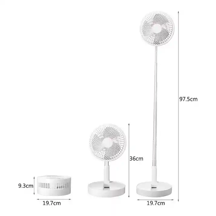 Ventilador Plegable De 4 Velocidades Y Altura Ajustable | Frescura Potente Donde Quieras