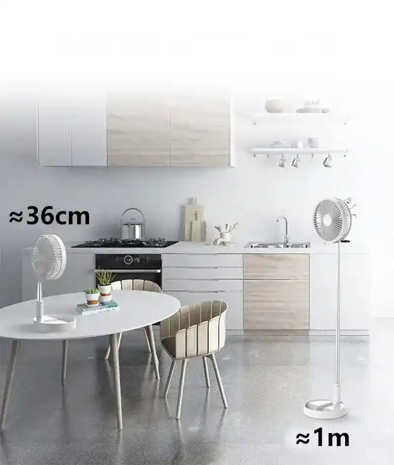 Ventilador Plegable De 4 Velocidades Y Altura Ajustable | Frescura Potente Donde Quieras
