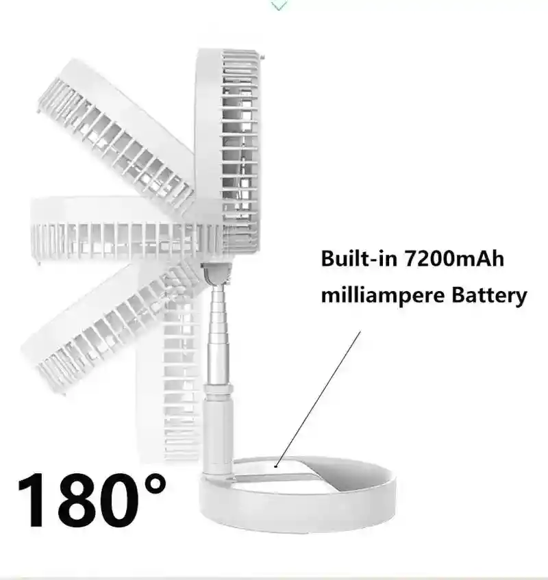 Ventilador Plegable De 4 Velocidades Y Altura Ajustable | Frescura Potente Donde Quieras