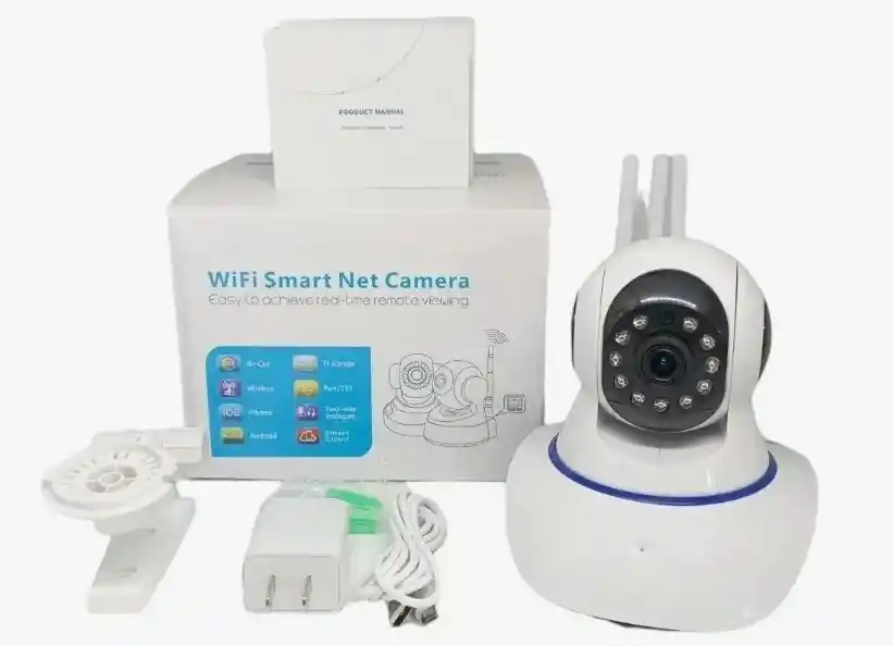 Camara De Seguridad Wifi Smart Net 3 Antenas