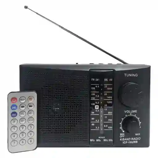 Radio Con Bluetooth Recargable Para Usb Sd Am Fm Sw