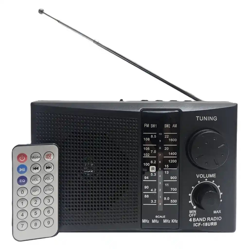 Radio Parlante Con Bluetooth Mp3 Usb Sd Am Fm Sw Recargable