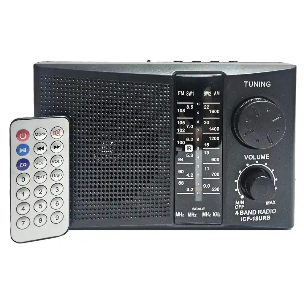 Radio Parlante Con Bluetooth Mp3 Usb Sd Am Fm Sw Recargable