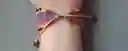 Pulsera Tejida En Macramé En Nudo Plano- Aurora Mística