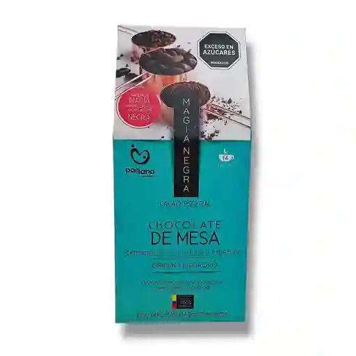 Chocolate De Mesa 70% Panela Canela - Magia Negra 300g