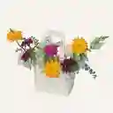 Bolso Flores Mixtas Primaveral, Para Sorprender Cumpleaños
