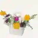 Bolso Flores Mixtas Primaveral, Para Sorprender Cumpleaños