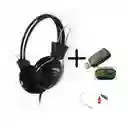 Diadema Audifono Con Microfono X2 Plug Control Volumen Jedel
