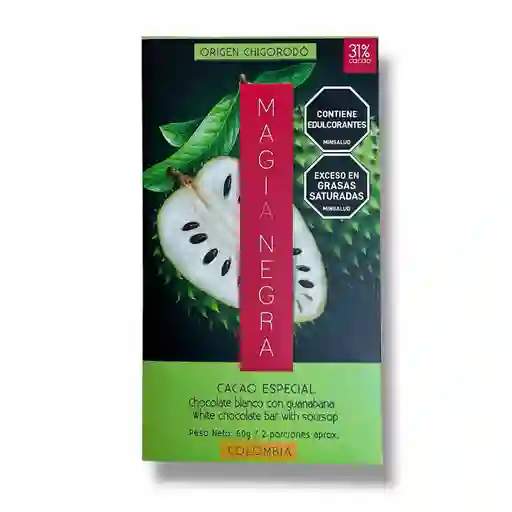 Chocolate Blanco 31% Guanabana - Magia Negra 60g