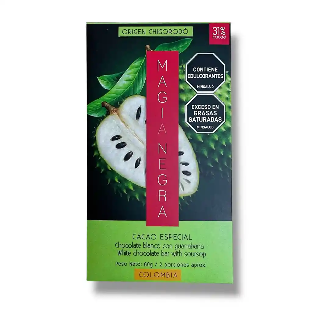 Chocolate Blanco 31% Guanabana - Magia Negra 60g