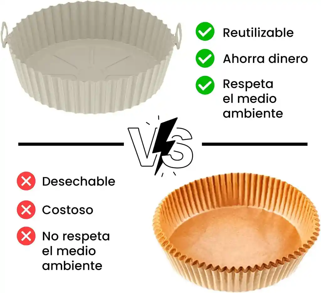 Molde En Silicona Para Airfryer