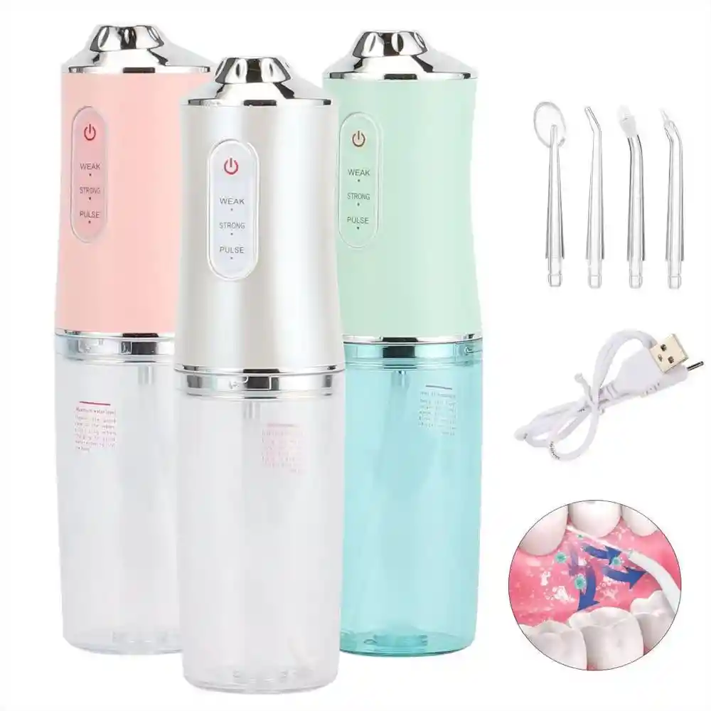Irrigador Bucal Portátil Limpieza Dental Salud Recargable