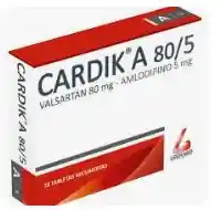 Valsartan 80 Mg- Amlodipino 5 Mg (cardik A 80/5) Caja X 30