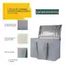 Bolsa De Mercado Termica Grande Con Agarradera Color Gris
