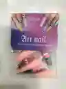 Uñas Postizas Almendrada Profesionales Decoradas Engol Largas Abs Traslucidas X12unds