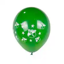 Globos O Bombas Feliz Cumpleaños Deportivo Cali Futrbol + Cortina X2 + Globos Plateados + Banderin