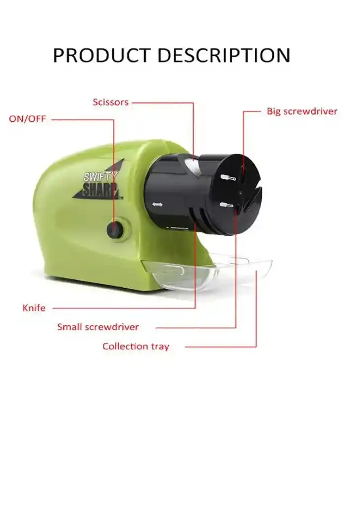 Afilador De Cuchillos Swifty Sharp Eléctrico Inalámbrico
