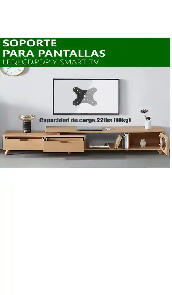Soporte Movible Para Monitor Y Tv De 10 A 32 Pulgadas An210