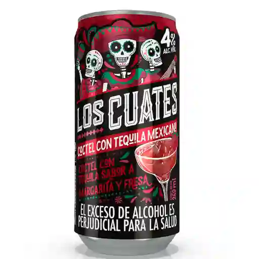 Los Cuates Coctel Margarita Y Fresa 269 Ml