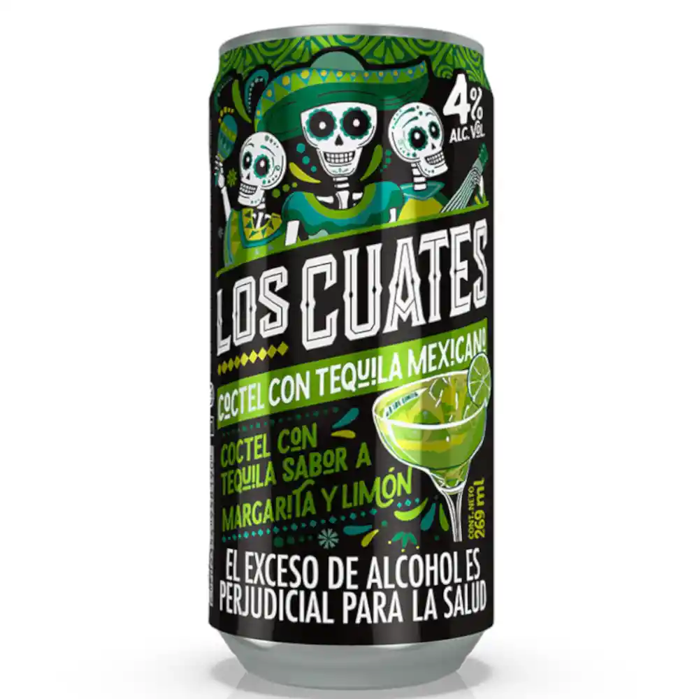 Los Cuates Coctel Margarita Y Limon 269 Ml