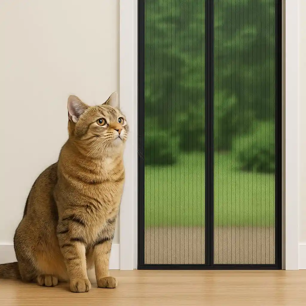 Cortina Mosquitera Magnética Para Puertas – Contra Insectos Y Moscas