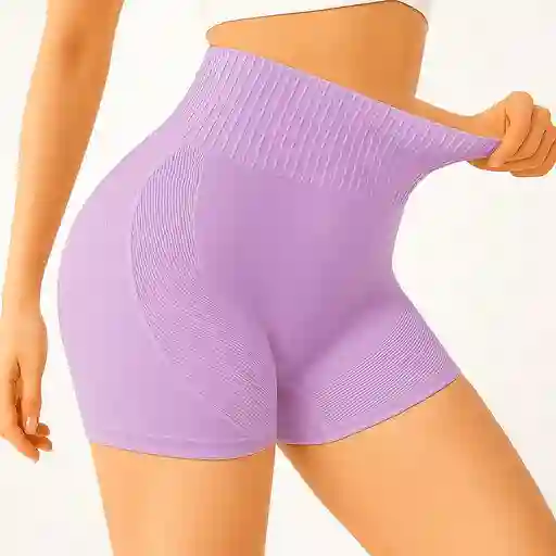 Short Gym Acanalado Talla L