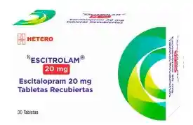 Escitalopram 20 Mg (escitrolam) Caja X 30